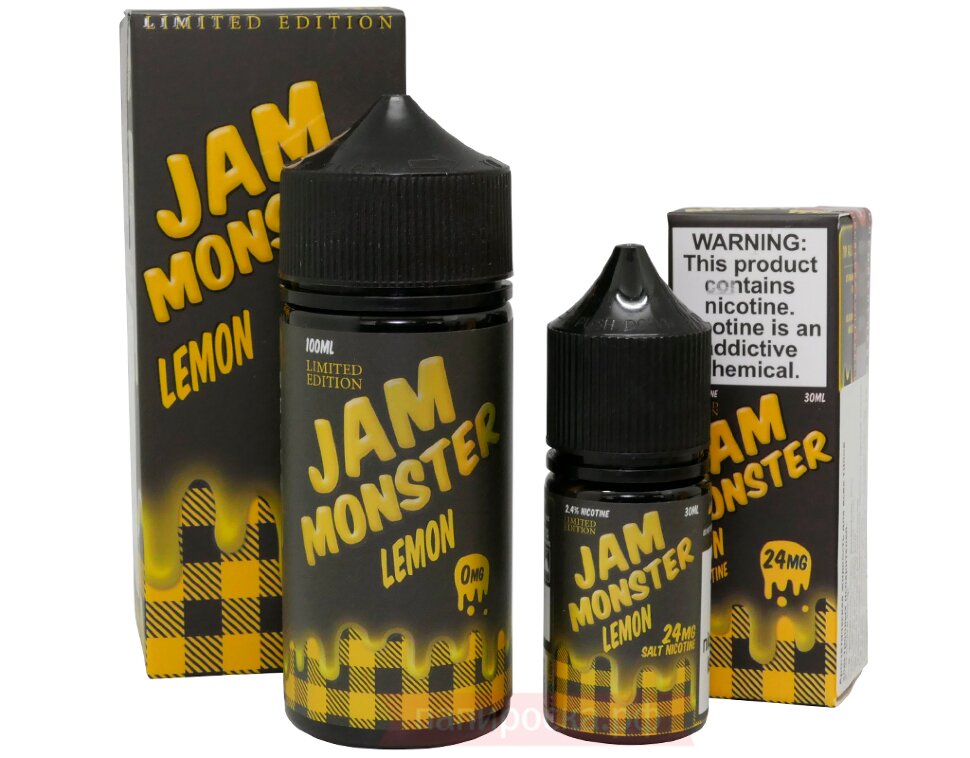 F: Fruity Giant Vapes - Lemon SALT - Jam Monster - 30mL - Big D Vapor Australia Nicotine Salt F: Fruity Giant Vapes - Lemon SALT - Jam Monster - 30mL - Big D Vapor Australia Nicotine Salt